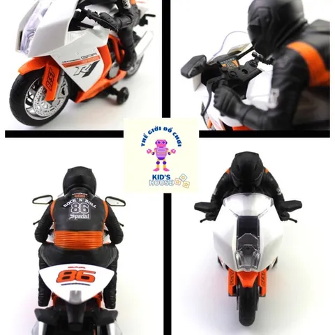 [HOT] Xe Moto Điều Khiển Từ Xa Bốc Đầu Pin Sạc Cho Bé TPHCM