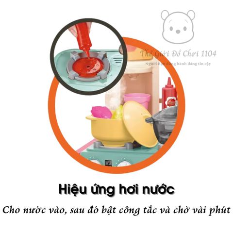 Bộ bếp nấu ăn cỡ lớn cho bé Talented Chef Spraying Kitchen - Hiệu ứng hơi nước và nước sôi