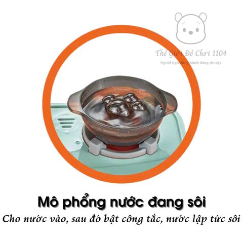 Bộ bếp nấu ăn cỡ lớn cho bé Talented Chef Spraying Kitchen - Hiệu ứng hơi nước và nước sôi
