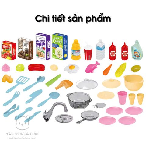 Bộ bếp nấu ăn cỡ lớn cho bé Talented Chef Spraying Kitchen - Hiệu ứng hơi nước và nước sôi