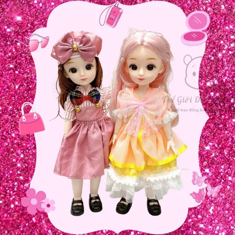 Búp Bê Khớp Cử Động Linh Hoạt - Dành Cho Bé Gái 3 Tuổi Trở Lên - Giúp Bé Phát Triển Sáng Tạo