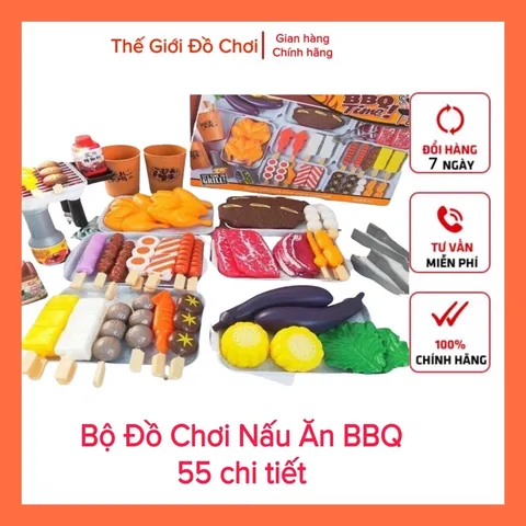 [ HOT ] Bộ Đồ Chơi Nấu Ăn Cho Bé BBQ 55 Chi Tiết Giá Rẻ TpHCM