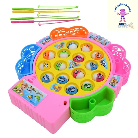 Đồ Chơi Câu Cá Bằng Pin 4 Cần Câu Có Nhạc Phát Triển Kỹ Năng Cho Bé TpHCM