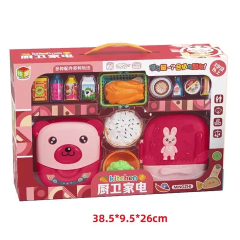 Đồ Chơi Nấu Ăn Cho Bé Có Nồi Cơm Hình Gấu Siêu Dễ Thương Cỡ To TpHCM