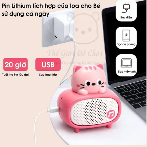 Bộ Micro cho bé hát Karaoke 2in1 kết hợp loa Bluetooth, pin sạc, đồ chơi âm nhạc
