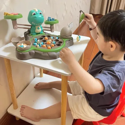Đồ chơi câu cá cho bé kèm cân toán học Khủng Long, bản đầy đủ, nhiều chi tiết, đồ chơi giáo dục