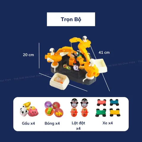 Máy gắp thú phi hành gia nhiều người chơi mẫu mới năm 2024, có nhạc, tặng gấu, lật đật, xe, bóng