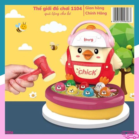 Đồ Chơi Gà Con Đập Chuột Vui Nhộn - Trò Chơi Kích Thích Phản Xạ & Phát Triển Vận Động Cho Bé Từ 3 Tuổi