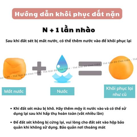 Đồ chơi đất sét làm mì Dream Clay DIY chính hãng 28 phụ kiện, đất sét tự khô