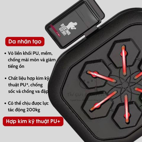 Máy Tập Boxing Đa Năng - Boxing Machine Cao Cấp với LED và Bluetooth - Thiết bị Tập Thể Dục Tại Nhà Chuyên Nghiệp