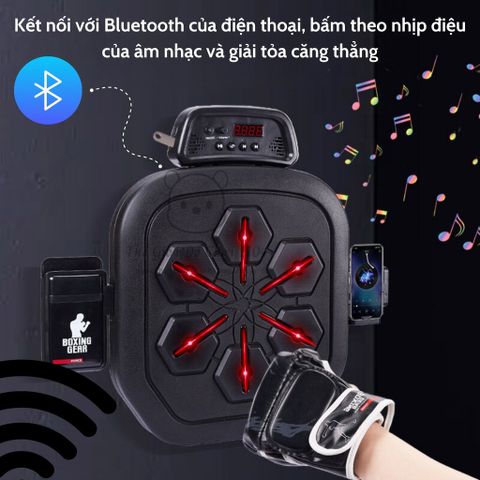 Máy Tập Boxing Đa Năng - Boxing Machine Cao Cấp với LED và Bluetooth - Thiết bị Tập Thể Dục Tại Nhà Chuyên Nghiệp