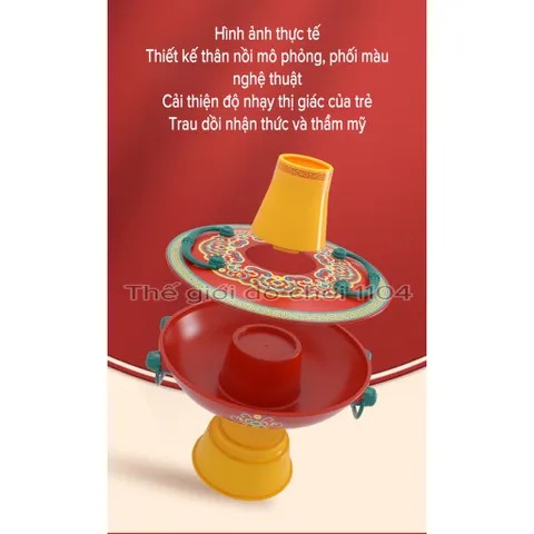 Bộ Đồ Chơi Nấu Ăn Mô Phỏng Nồi Lẩu 74 Chi Tiết - Hiệu Ứng Hơi Nước, Âm Thanh, Đồ Chơi Nhập Vai Cho Bé 4 Tuổi Trở Lên