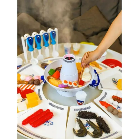 Bộ Đồ Chơi Nấu Ăn Mô Phỏng Nồi Lẩu 74 Chi Tiết - Hiệu Ứng Hơi Nước, Âm Thanh, Đồ Chơi Nhập Vai Cho Bé 4 Tuổi Trở Lên