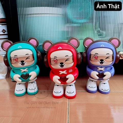Đồ Chơi Gấu Đeo Headphone Nhạc Nhảy - Phát Triển Kỹ Năng Vận Động Cho Bé Từ 4 Tháng Đến 3 Tuổi, An Toàn Và Thú Vị