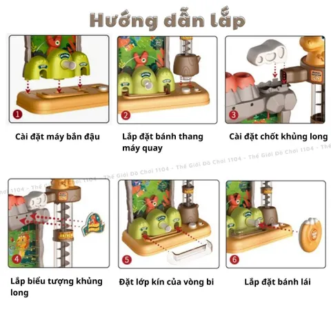 Đồ chơi máy bắt hạt khủng long Pinball, máy hứng bóng có nhạc luyện kỹ năng nhanh nhẹn cho bé