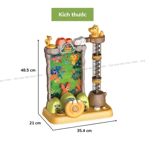 Đồ chơi máy bắt hạt khủng long Pinball, máy hứng bóng có nhạc luyện kỹ năng nhanh nhẹn cho bé