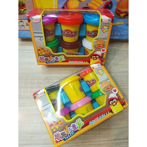 Set hủ đất nặn Color Dough đủ màu, đất sét an toàn cho bé, đồ chơi phát triển trí tuệ