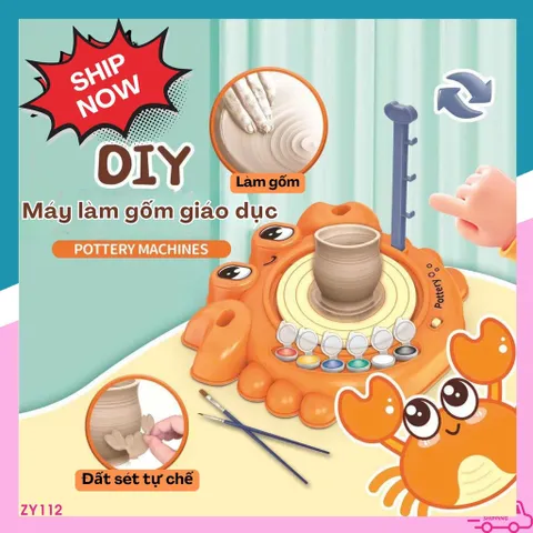 Bộ Dụng Cụ Làm Gốm Cho Bé DIY Pottery Machines - Khơi Dậy Sự Sáng Tạo Nghệ Thuật