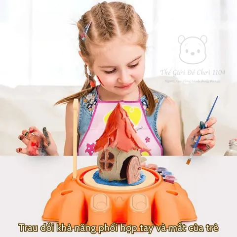 Bộ Dụng Cụ Làm Gốm Cho Bé DIY Pottery Machines - Khơi Dậy Sự Sáng Tạo Nghệ Thuật