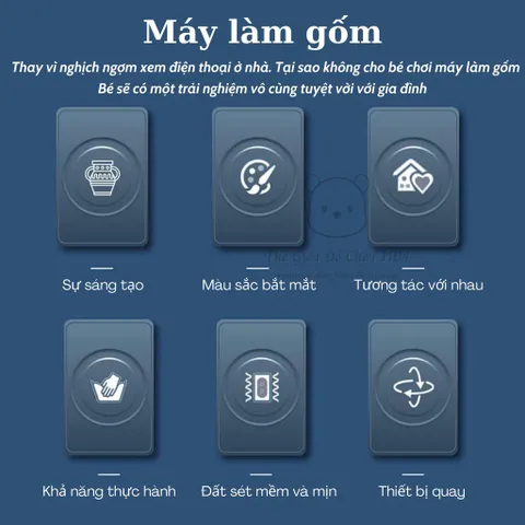 Bộ Dụng Cụ Làm Gốm Cho Bé DIY Pottery Machines - Khơi Dậy Sự Sáng Tạo Nghệ Thuật