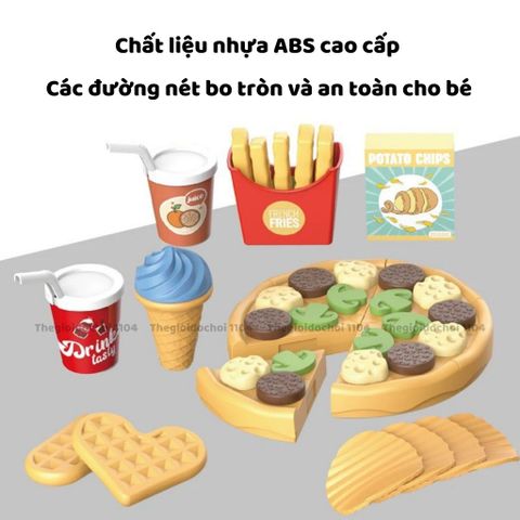 Giỏ Dã Ngoại Đồ Chơi Cho Bé 103 Chi Tiết - Bộ Mô Phỏng Thức Ăn An Toàn, Tăng Cường Sáng Tạo và Kỹ Năng Giao Tiếp