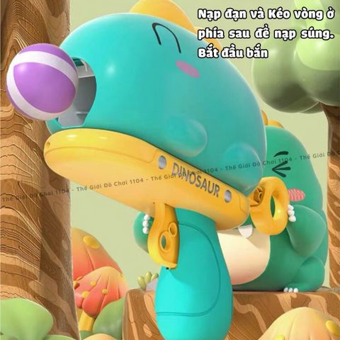 Đồ Chơi Bắn Bóng Dính Khủng Long Quốc Tế - Trò Chơi Giải Trí An Toàn, Giảm Căng Thẳng Cho Trẻ Em và Người Lớn