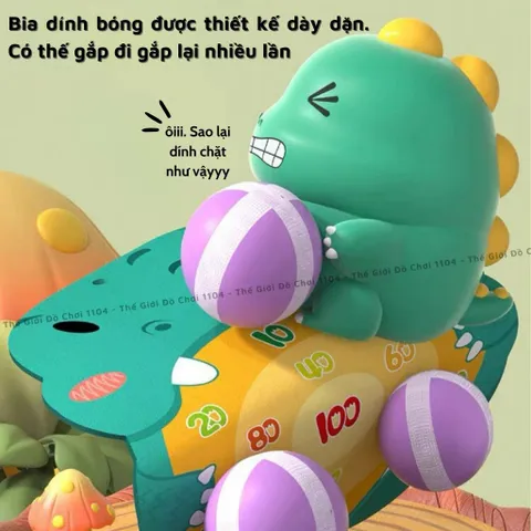 Đồ Chơi Bắn Bóng Dính Khủng Long Quốc Tế - Trò Chơi Giải Trí An Toàn, Giảm Căng Thẳng Cho Trẻ Em và Người Lớn