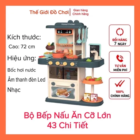 Đồ Chơi Nhà Bếp Nấu Ăn Cho Bé Cỡ Lớn Phun Khói Như Thật TpHCM