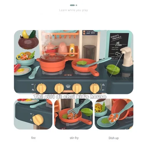Đồ Chơi Nhà Bếp Nấu Ăn Cho Bé Cỡ Lớn Phun Khói Như Thật TpHCM
