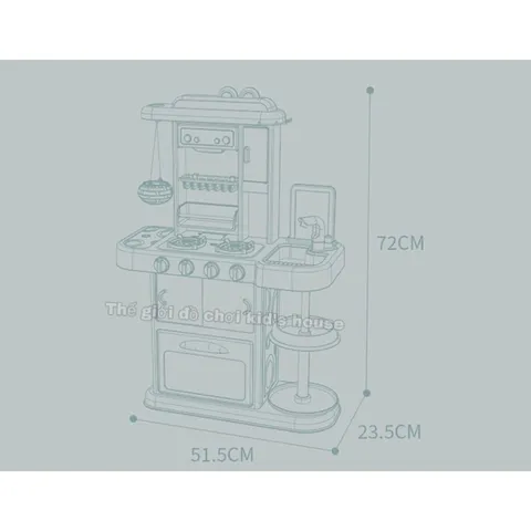 Đồ Chơi Nhà Bếp Nấu Ăn Cho Bé Cỡ Lớn Phun Khói Như Thật TpHCM