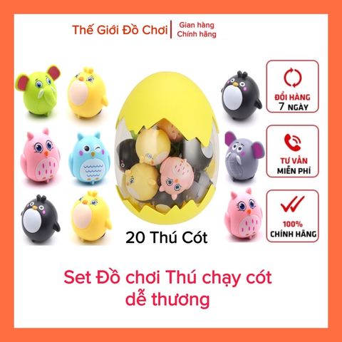 Đồ chơi chạy bằng dây cót hình thú dễ thương cho bé giá rẻ - mua nhiều được tặng trứng tphcm