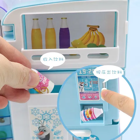 [SALE] Tủ lạnh đồ chơi mini cho bé kèm phụ kiện và búp bê có nhạc, đèn Tphcm