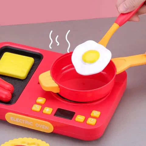 Đồ chơi nhà bếp Kaidilen 38 món kèm Bếp từ rán bánh - Hiệu ứng âm thanh như thật - thegioidochoi1104