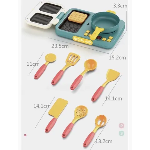 Đồ chơi nhà bếp Kaidilen 38 món kèm Bếp từ rán bánh - Hiệu ứng âm thanh như thật - thegioidochoi1104