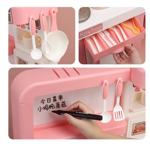 Đồ chơi nhà bếp, đồ chơi nấu ăn cho bé gái, cỡ lớn, cao 98 cm, có hiệu ứng hơi nước, thế giới đồ chơi 1104
