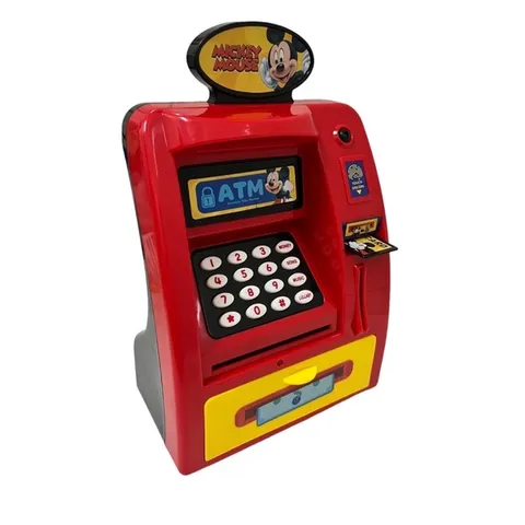 Két sắt ATM Mini cho bé hình Mickey có dấu vân tay và chế độ tự động tphcm