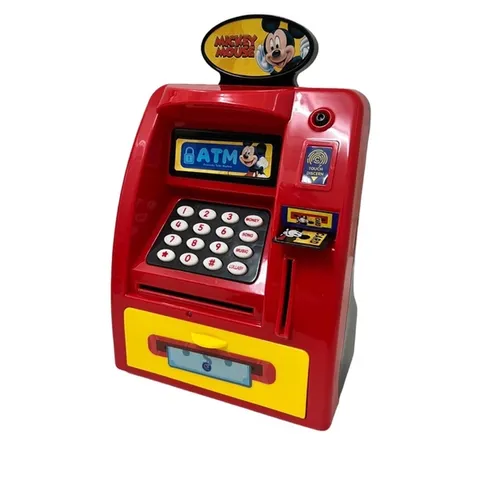 Két sắt ATM Mini cho bé hình Mickey có dấu vân tay và chế độ tự động tphcm