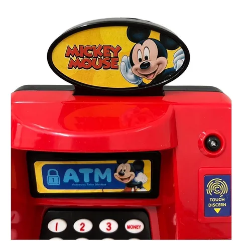 Két sắt ATM Mini cho bé hình Mickey có dấu vân tay và chế độ tự động tphcm