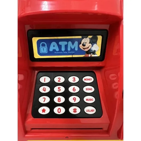 Két sắt ATM Mini cho bé hình Mickey có dấu vân tay và chế độ tự động tphcm