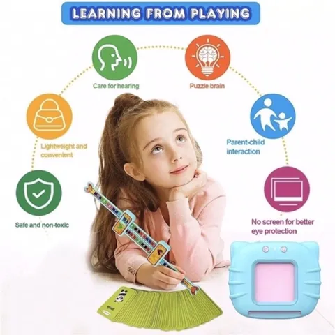 [Pin Sạc] Máy đọc thẻ Song Ngữ Anh - Việt cho bé gồm 112 thẻ 224 từ vựng 12 chủ đề Tphcm