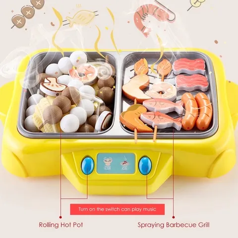[HOT] Đồ chơi bếp nấu ăn hai ngăn cho bé 56 chi tiết có hơi nước kèm đèn và nhạc tphcm