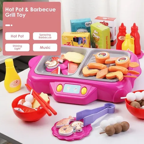 [HOT] Đồ chơi bếp nấu ăn hai ngăn cho bé 56 chi tiết có hơi nước kèm đèn và nhạc tphcm