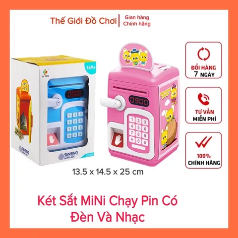 két sắt mini cho bé có dấu vân tay, ống heo cho bé