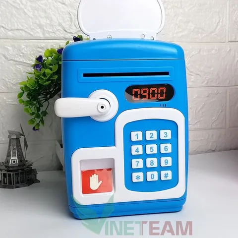 két sắt mini cho bé có dấu vân tay, ống heo cho bé
