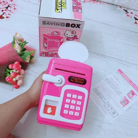 két sắt mini cho bé có dấu vân tay, ống heo cho bé