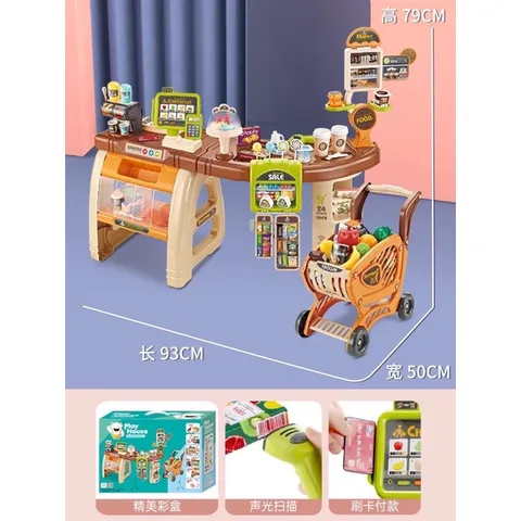 Đồ chơi cho bé bán hàng siêu thị kèm xe 65 chi tiết Tphcm