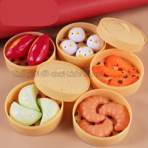 Bộ Đồ Chơi Nấu Ăn Cho Bé 82 Chi Tiết, Đồ Chơi DimSum Giá Rẻ TpHCM
