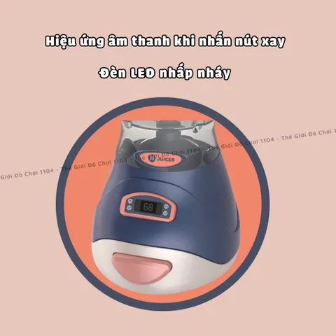 Đồ chơi mô phổng máy sinh tố, xoay được, sử dụng Pin, hiệu ứng âm thanh, thế giới đồ chơi 1104