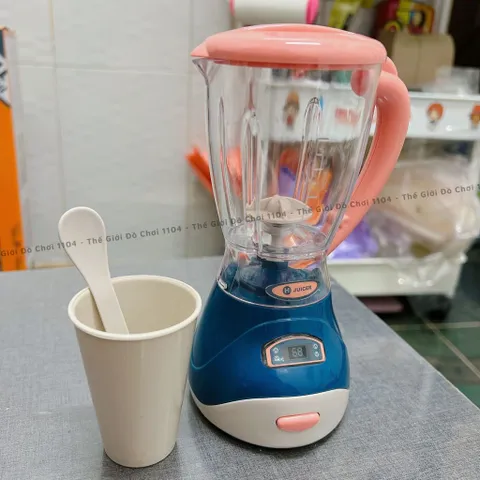 Đồ chơi mô phổng máy sinh tố, xoay được, sử dụng Pin, hiệu ứng âm thanh, thế giới đồ chơi 1104