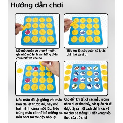 Hộp Đồ Chơi Lật Hình Tìm Điểm Giống Nhau - Phát Triển Tư Duy Cho Bé, Kỹ Năng Ghi Nhớ & Chơi Nhóm - Thích Hợp Cho Trẻ Em Từ 3 Tuổi